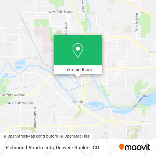 Mapa de Richmond Apartments