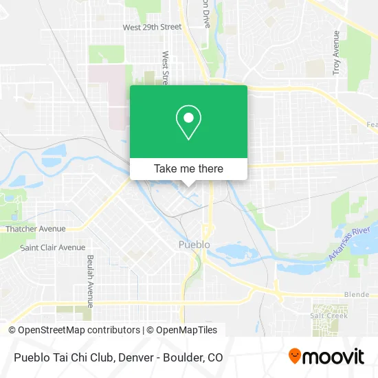 Pueblo Tai Chi Club map