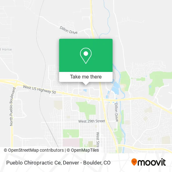 Pueblo Chiropractic Ce map