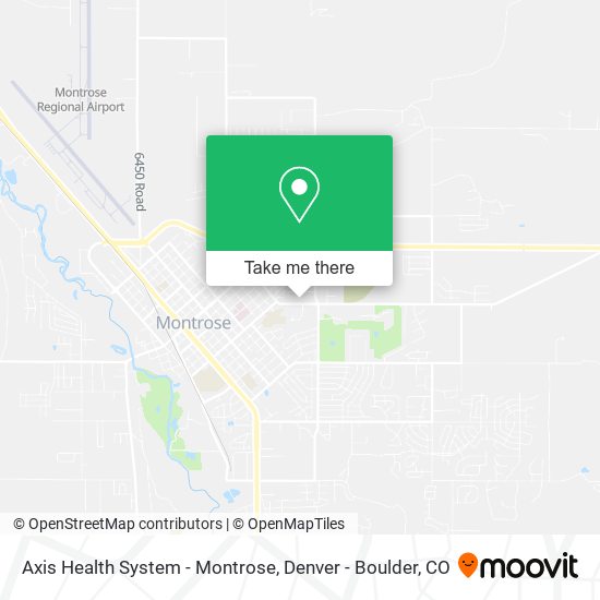 Axis Health System - Montrose map