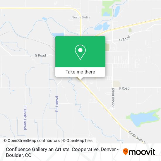 Mapa de Confluence Gallery an Artists' Cooperative