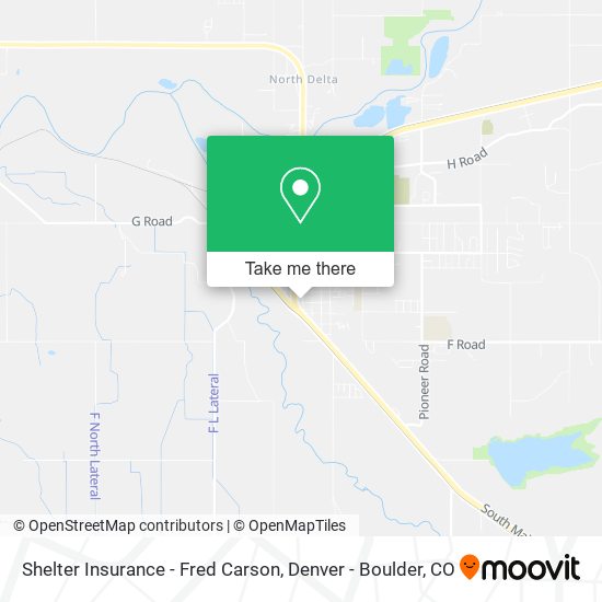 Mapa de Shelter Insurance - Fred Carson