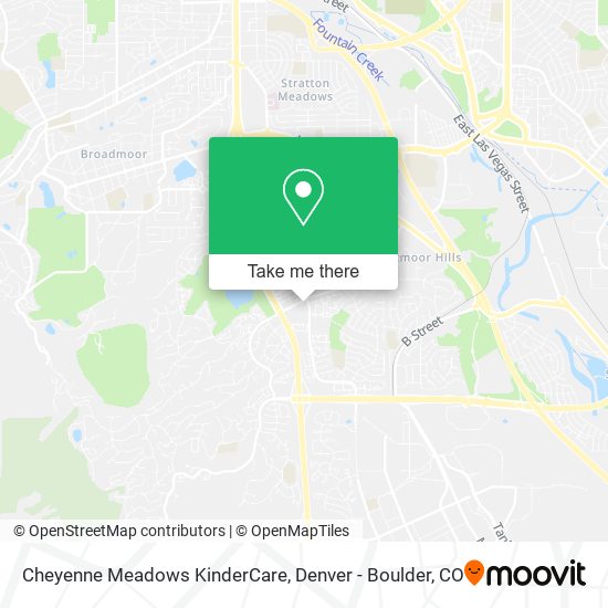 Cheyenne Meadows KinderCare map