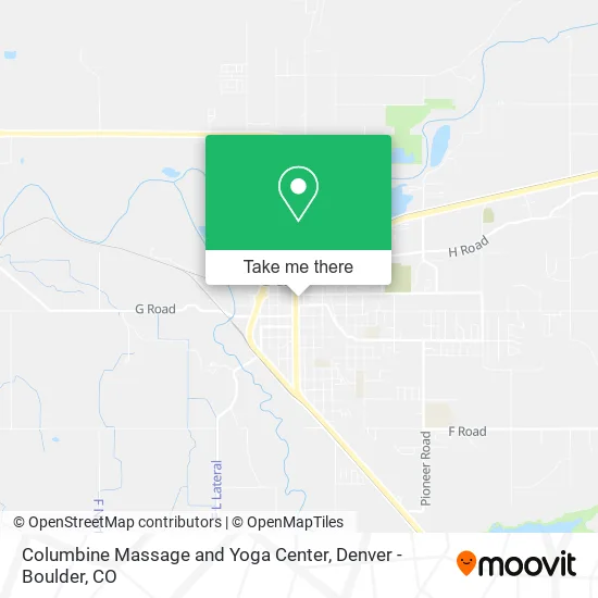 Columbine Massage and Yoga Center map