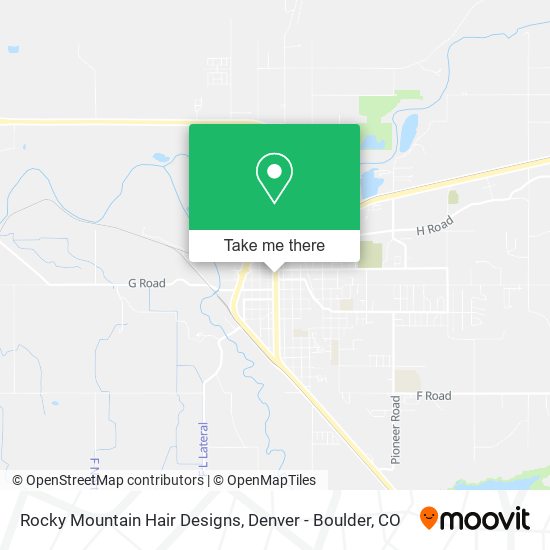 Rocky Mountain Hair Designs map