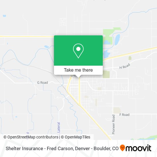 Shelter Insurance - Fred Carson map