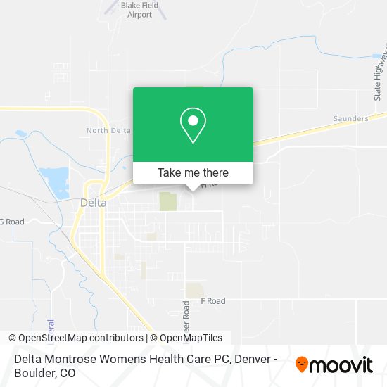 Delta Montrose Womens Health Care PC map