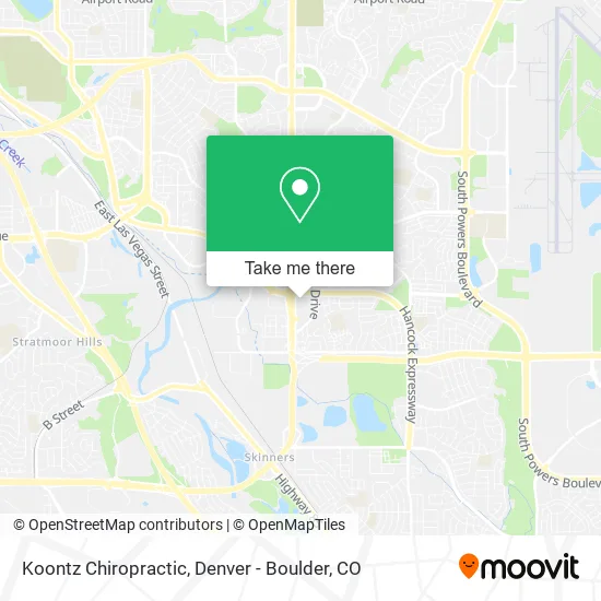 Koontz Chiropractic map