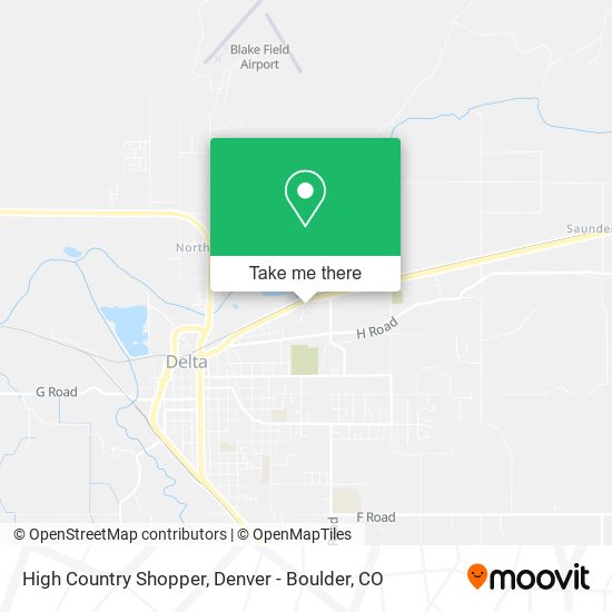 High Country Shopper map