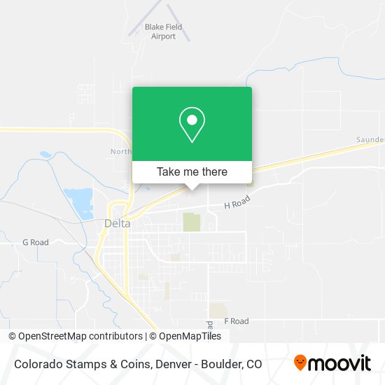 Colorado Stamps & Coins map
