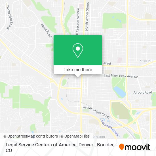 Mapa de Legal Service Centers of America