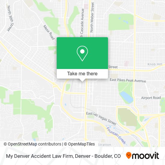 My Denver Accident Law Firm map