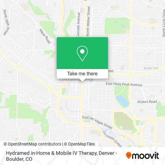 Hydramed in-Home & Mobile IV Therapy map