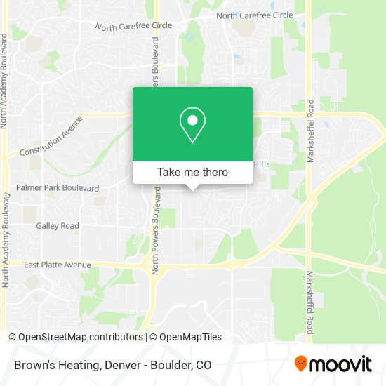 Mapa de Brown's Heating