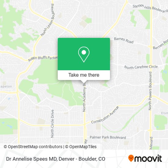 Dr Annelise Spees MD map