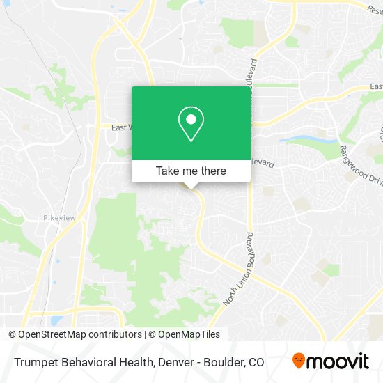 Mapa de Trumpet Behavioral Health