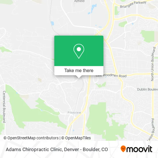 Adams Chiropractic Clinic map