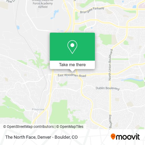 Mapa de The North Face