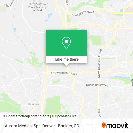 Aurora Medical Spa map