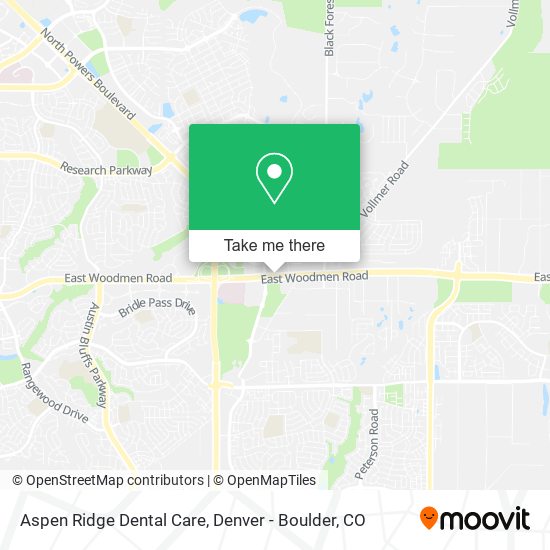 Aspen Ridge Dental Care map