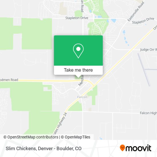 Slim Chickens map