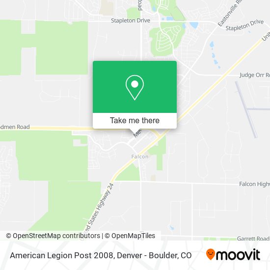 American Legion Post 2008 map