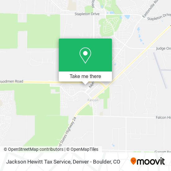 Jackson Hewitt Tax Service map