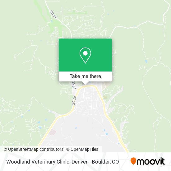 Mapa de Woodland Veterinary Clinic