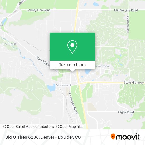 Big O Tires 6286 map