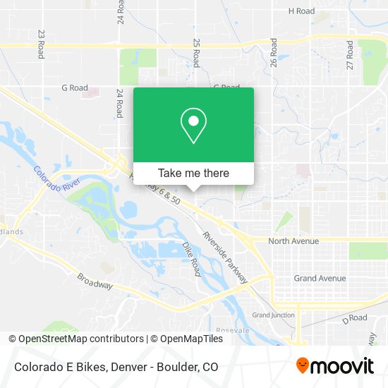 Colorado E Bikes map