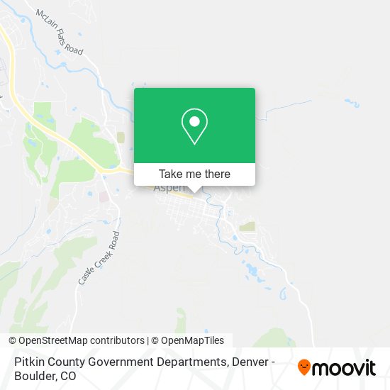 Mapa de Pitkin County Government Departments