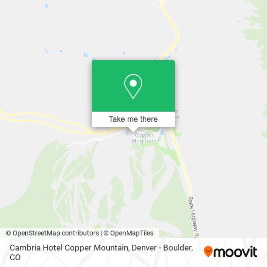 Cambria Hotel Copper Mountain map