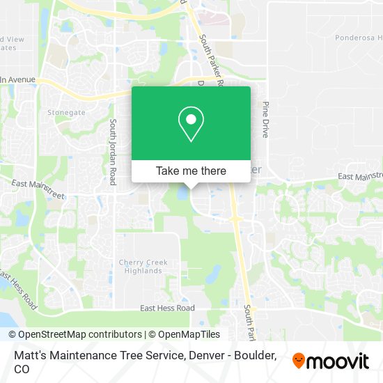 Matt's Maintenance Tree Service map