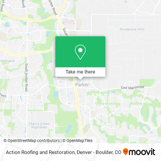 Action Roofing and Restoration map