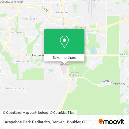 Mapa de Arapahoe Park Pediatrics