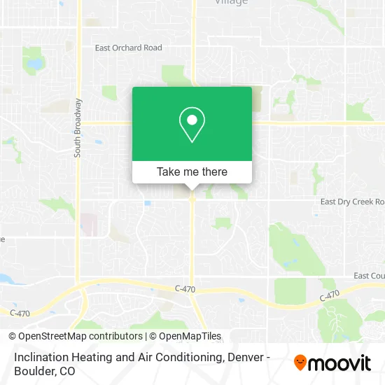 Inclination Heating and Air Conditioning map