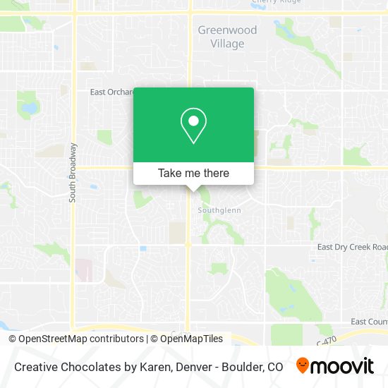 Creative Chocolates by Karen map