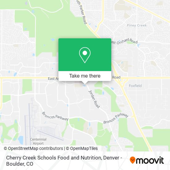 Mapa de Cherry Creek Schools Food and Nutrition