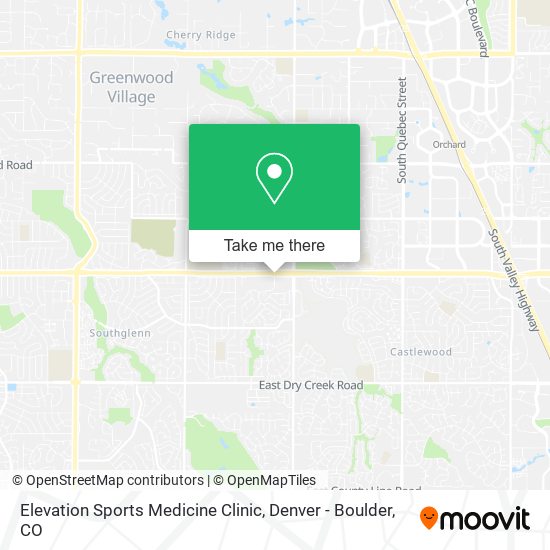 Mapa de Elevation Sports Medicine Clinic