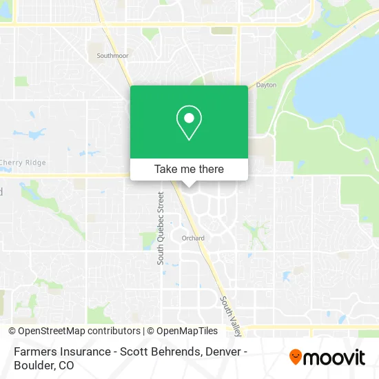 Farmers Insurance - Scott Behrends map