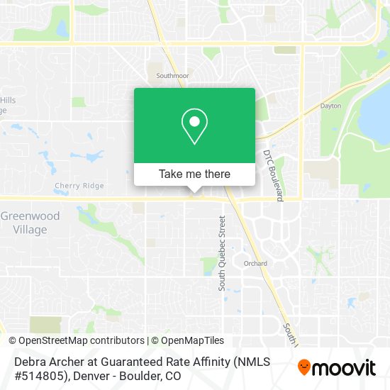 Debra Archer at Guaranteed Rate Affinity (NMLS #514805) map