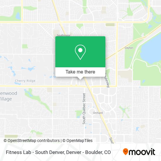 Mapa de Fitness Lab - South Denver