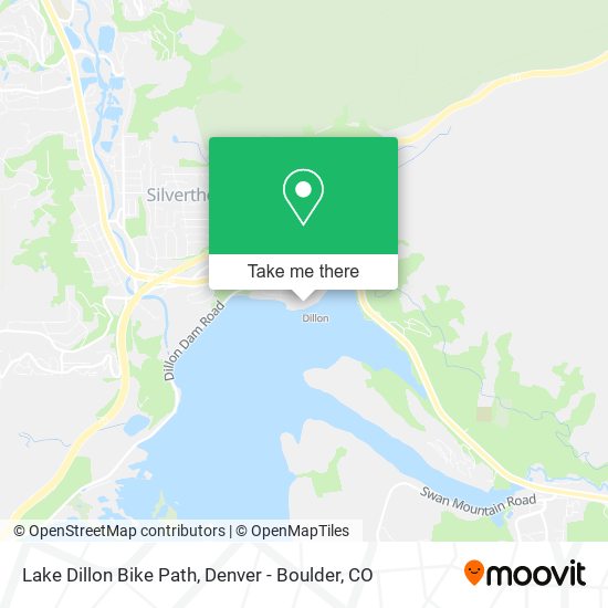 Lake Dillon Bike Path map