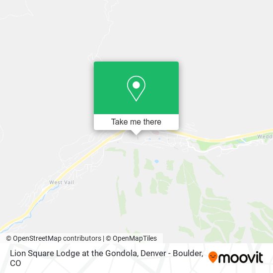 Lion Square Lodge at the Gondola map