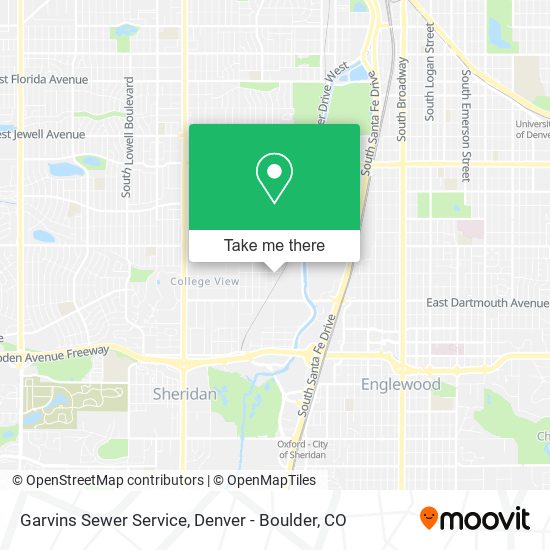 Garvins Sewer Service map