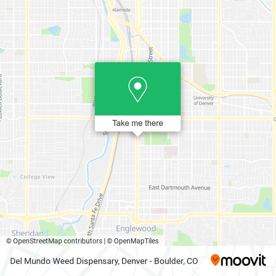 Mapa de Del Mundo Weed Dispensary
