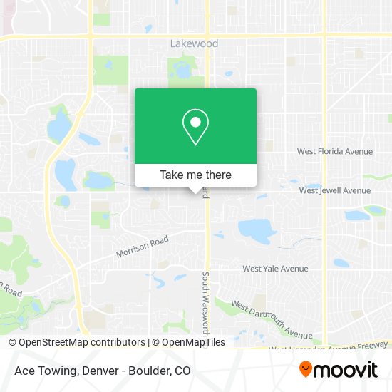 Mapa de Ace Towing