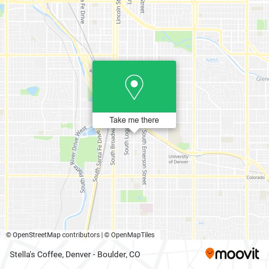 Stella's Coffee map