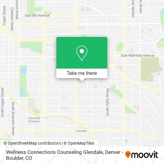 Mapa de Wellness Connections Counseling Glendale