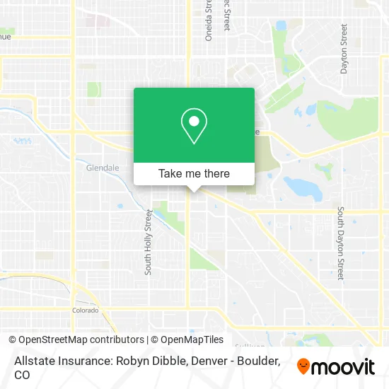 Allstate Insurance: Robyn Dibble map
